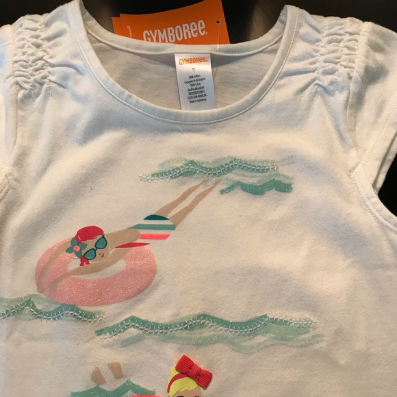 NWT GYMBOREE Girls Summer Tee Shirt, Size 7 - Picture 2 of 6